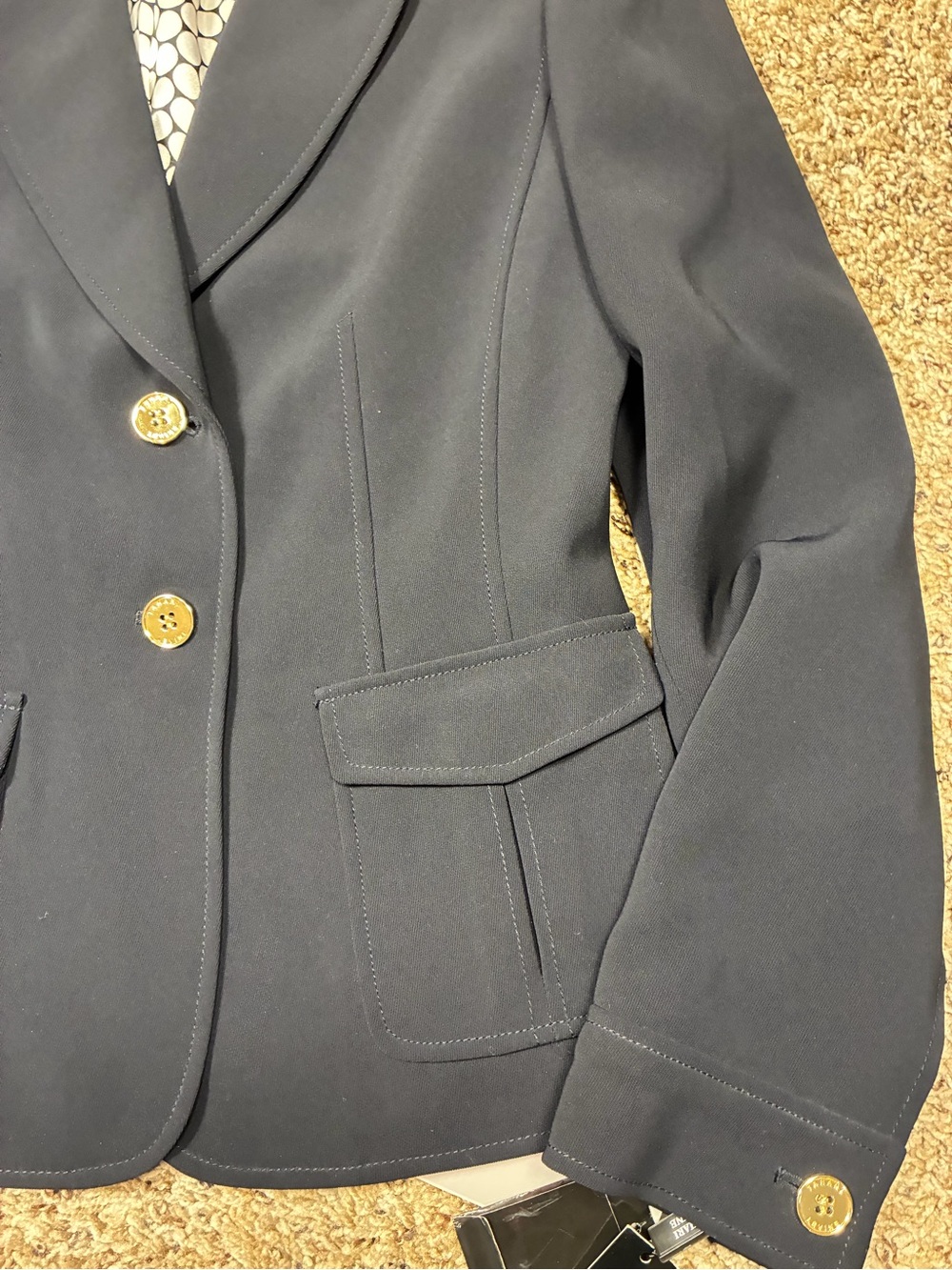 Tahari Arthur S Levine Abigail 2 Button Blazer Jacket - Picture 4 of 12